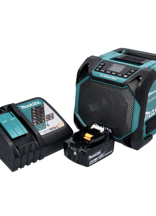 Makita DMR 203 RT1 Altavoz Bluetooth 12 V 18 V IP64 + 1x batería 5,0 Ah + cargador