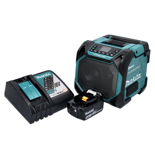 Makita DMR 203 RT1 Bluetooth speaker 12 V 18 V IP64 + 1x rechargeable battery 5.0 Ah + charger