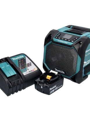 Makita DMR 203 RG1 Altavoz Bluetooth 12 V 18 V IP64 + 1x batería 6,0 Ah + cargador