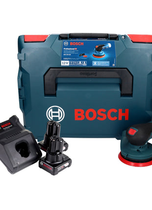 Bosch GEX 12V-125 Professional Akku Exzenterschleifer 12 V 125 mm Brushless + 2x Akku 6,0 Ah + Ladegerät + L-Boxx - Toolbrothers