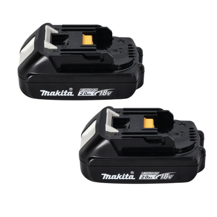 Makita Power Source Kit 18 V con 2x BL 1820 B 2.0 Ah batería ( 2x 197254-9 ) + DC 18 RD doble cargador rápido ( 196933-6 ) + Makpac