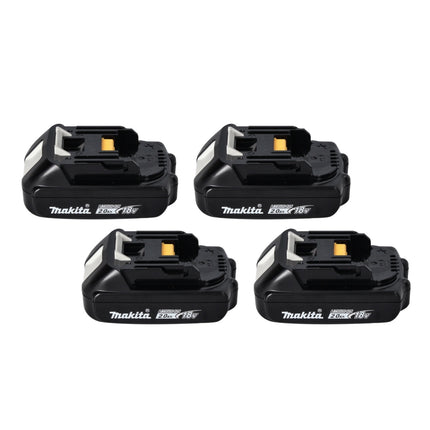 Makita Power Source Kit 18 V with 4x BL 1820 B 2.0 Ah battery ( 4x 197254-9 ) + DC 18 RD double quick charger ( 196933-6 ) + Makpac