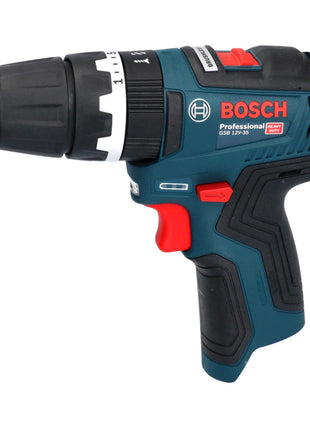 Bosch GSB 12V-35 Professional taladro percutor a batería 12 V 35 Nm sin escobillas + juego de puntas 32 piezas + L-Boxx - sin batería, sin cargador