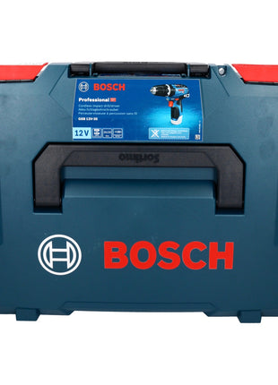 Bosch GSB 12V-35 Professional taladro percutor a batería 12 V 35 Nm sin escobillas + juego de puntas 32 piezas + L-Boxx - sin batería, sin cargador