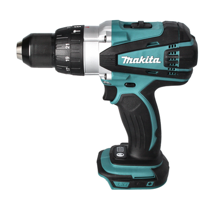 Taladro atornillador a batería Makita DHP 458 Z 91Nm 18V + juego de brocas de 31 piezas (D-30667)