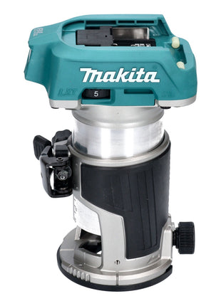 Fraiseuse multifonctionnelle sur batterie Makita DRT 50 ZJX3 18 V sans balais + modules de fraisage + jeu de fraises 6 pièces + Makpac - sans batterie, sans chargeur