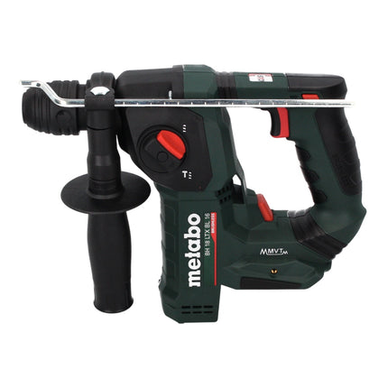 Metabo BH 18 LTX BL 16 cordless hammer drill 18 V 1.3 J SDS plus Brushless + 13-piece drill and chisel set + MetaBOX - without battery, without charger