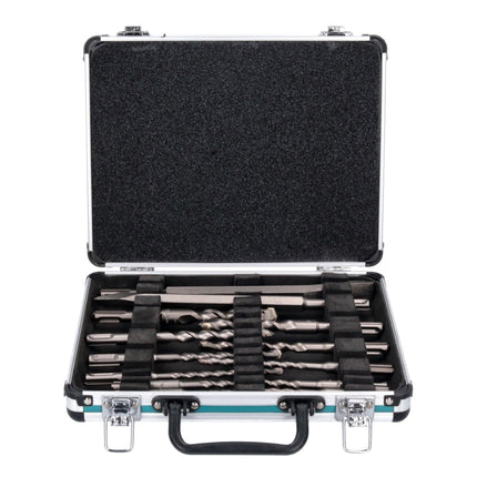 Martillo combinado a batería Makita HR 003 GZ 40 V máx. 2,8 J SDS plus sin escobillas + juego de taladro y cincel de 13 piezas - sin batería, sin cargador