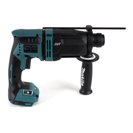 Taladro percutor inalámbrico Makita DHR 182 Z 18 V 1,7 J SDS plus sin escobillas + juego de taladro y cincel de 13 piezas - sin batería, sin cargador