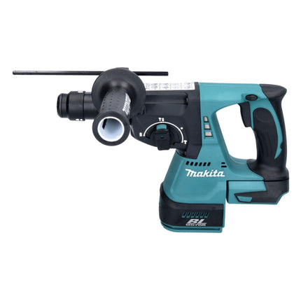 Taladro percutor inalámbrico Makita DHR 243 ZJ 18 V 2,0 J SDS plus sin escobillas + juego de taladro y cincel de 13 piezas + Makpac - sin batería, sin cargador