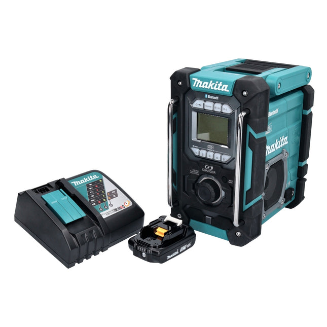 Makita DMR 301 RA1 akumulatorowe radio budowlane 12 V maks. - 18 V DAB / DAB+ / Bluetooth + 1x akumulator 2,0 Ah + ładowarka