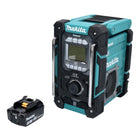 Makita DMR 301 F1 cordless construction site radio 12 V max. - 18 V DAB / DAB+ / Bluetooth + 1x rechargeable battery 3.0 Ah - without charger