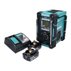 Makita DMR 301 RF akumulatorowy radiotelefon budowlany 12 V maks. - 18 V DAB / DAB+ / Bluetooth + 2x akumulator 3,0 Ah + ładowarka