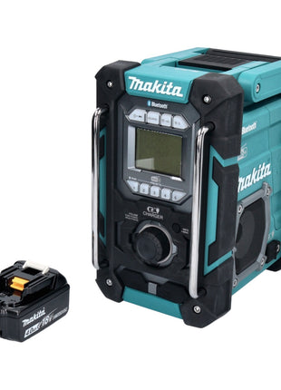 Makita DMR 301 M1 radio de chantier rechargeable 12 V max - 18 V DAB / DAB+ / Bluetooth + 1x batterie rechargeable 4,0 Ah - sans chargeur