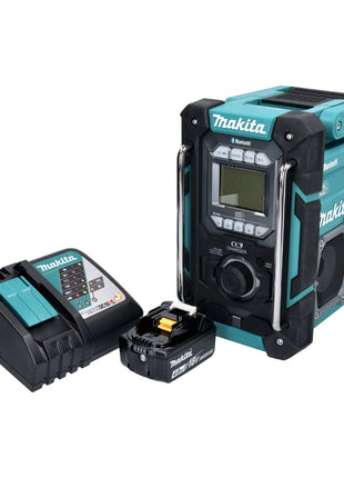 Makita DMR 301 RM1 radio de obra con batería 12 V máx. - 18 V DAB / DAB+ / Bluetooth + 1x batería 4,0 Ah + cargador