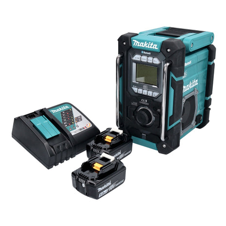 Makita DMR 301 RT akumulatorowe radio budowlane 12 V maks. - 18 V DAB / DAB+ / Bluetooth + 2x akumulator 5,0 Ah + ładowarka