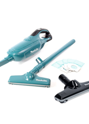 Aspirador inalámbrico Makita DCL 182 Z 18 V + boquilla para suelos de alfombras - sin batería, sin cargador