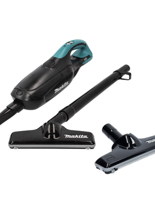 Makita DCL 182 ZB aspirador inalámbrico 18 V negro + boquilla para suelos de alfombras - sin batería, sin cargador