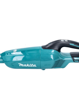 Aspirador inalámbrico Makita DCL 281 FZ 18 V sin escobillas + boquilla para suelos de alfombras - sin batería, sin cargador