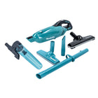 Makita DCL281FZ Battery Vacuum Cleaner 18V Brushless + Cyclone Attachment Pipe Lock + Carpet Nozzle - without battery, without charger