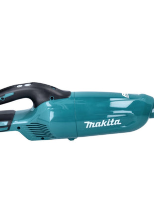 Aspirador inalámbrico Makita DCL 281 FZ 18 V sin escobillas + boquilla para suelos de alfombras - sin batería, sin cargador