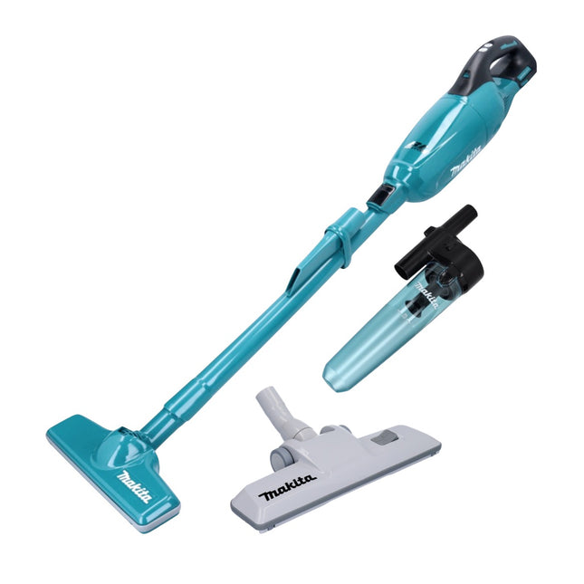 Makita DCL 281 FZ cordless hoover 18 V brushless + cyclone separator attachment + carpet floor nozzle - without battery, without charger