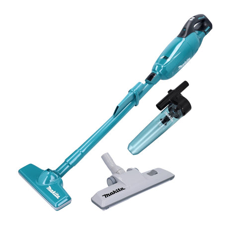 Aspirador inalámbrico Makita DCL 281 FZ 18 V sin escobillas + accesorio separador ciclónico + boquilla para suelos de alfombras - sin batería, sin cargador