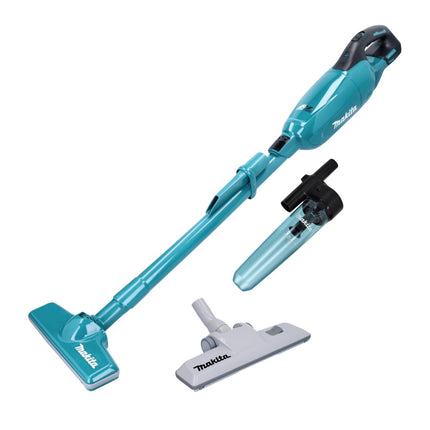 Makita DCL 280 FZ cordless hoover 18 V brushless + cyclone separator attachment + reversible floor nozzle - without battery, without charger