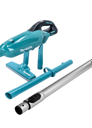 Aspirador inalámbrico Makita DCL 281 FZ 18 V sin escobillas + tubo telescópico (140G19-0) - sin batería, sin cargador