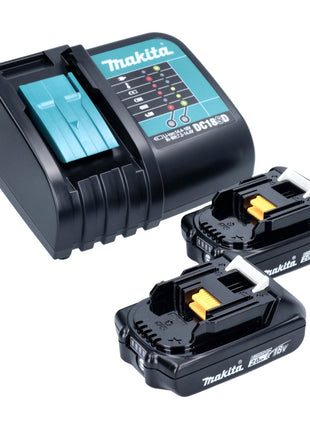 Taladro percutor inalámbrico Makita DHP 482 SA2X5 18 V 62 Nm + 2x baterías 2,0 Ah + cargador + set de accesorios 101 piezas + estuche