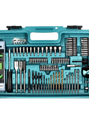 Makita DHP 482 SA2X5W perceuse à percussion sans fil blanc 18 V 62 Nm + 2x batteries 2,0 Ah + chargeur + jeu d'accessoires 101 pièces + mallette