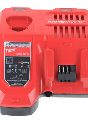 Milwaukee M18 NRG-1201 Akku Starter Set 1x 18 V 12,0 Ah / 12000 mAh Li-Ion Akku ( 4932464260 ) + M12-18 FC Schnell Ladegerät ( 4932451079 ) - Toolbrothers