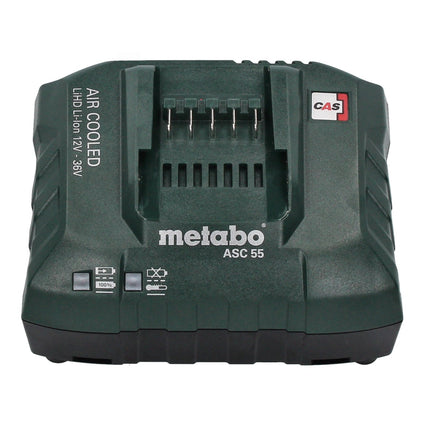 Metabo basic set 2x batería Li-Power 18 V 4,0 Ah CAS Li-Ion + cargador ASC 55 + metaBOX ( 685064000 )