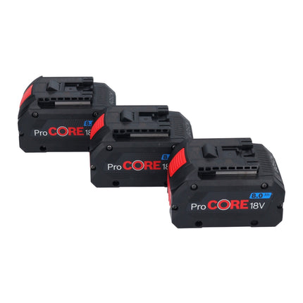 Bosch Kit de démarrage - 3x Batteries GBA ProCORE 18 V 8,0 Ah (3x 1600A016GK) + Chargeur GAL 18V-160 C (1600A019S5)