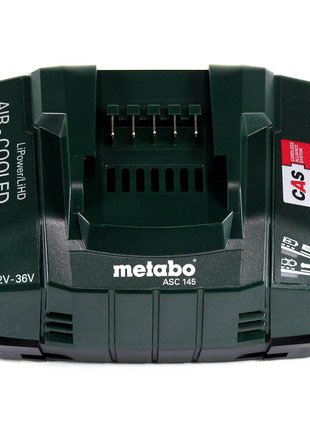 Juego base de baterías Metabo 18V con 2x baterías 5,2Ah + cargador ASC 145 (685051380)