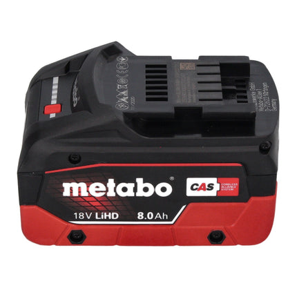 Metabo Basic Set 2x batterie Li-Power 18 V 8,0 Ah CAS Li-Ion ( 685131590 ) + chargeur ASC 145 + metaBOX
