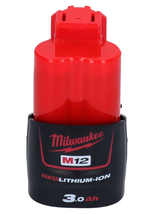 Kit de inicio de batería Milwaukee M12 NRG-302 2 baterías de iones de litio de 12 V 3,0 Ah / 3000 mAh (4933451902) + cargador M12-C12C