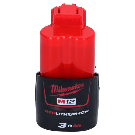 Milwaukee M12 NRG-304 kit de inicio de batería 4x 12 V 3,0 Ah / 3000 mAh Li-Ion (4x 4932451388) + cargador M12-C12C (4932352000)