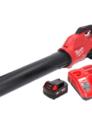 Soplador de hojas a batería Milwaukee M18 FBL-601FC sin escobillas + 1x batería 6.0 Ah + cargador