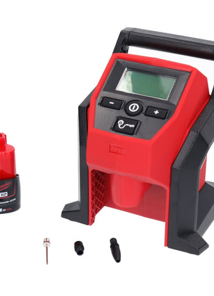 Kompresor akumulatorowy Milwaukee M12 BI-301 12 V + 1x akumulator 3,0 Ah - bez ładowarki