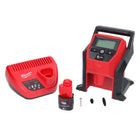 Kompresor akumulatorowy Milwaukee M12 BI-301C 12 V + 1x akumulator 3,0 Ah + ładowarka