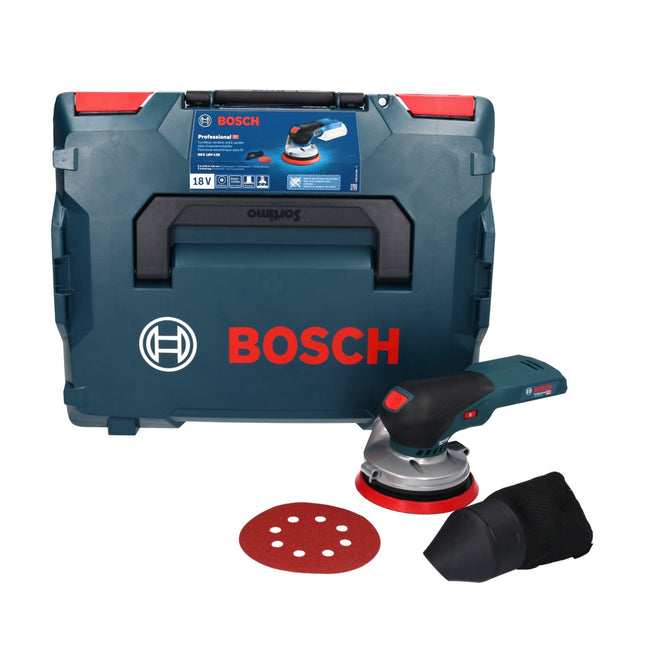 Bosch GEX 18V-125 Professional cordless random orbital sander 18 V 125 mm brushless ( 0601372200 ) + L-BOXX - without battery, without charger