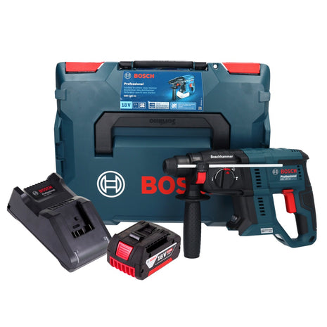 Bosch GBH 18V-21 Professional Marteau perforateur sans fil 18 V 2,0 J Brushless + 1x batterie 5,0 Ah + chargeur + L-BOXX