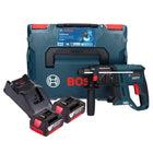 Bosch GBH 18V-21 Professional Marteau perforateur sans fil 18 V 2,0 J Brushless + 2x batterie 5,0 Ah + chargeur + L-BOXX