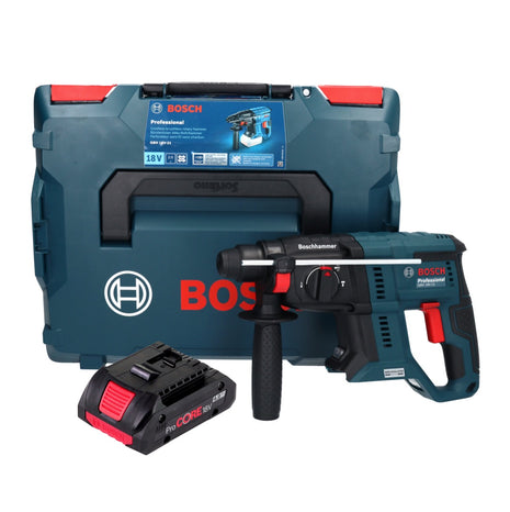 Bosch GBH 18V-21 Professional Marteau perforateur sans fil 18 V 2,0 J Brushless + 1x batterie ProCORE 4,0 Ah + L-BOXX - sans chargeur