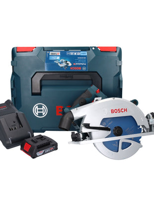 Scie circulaire sans fil Bosch GKS 18V-68 GC Professional 18 V 190 mm Biturbo Brushless + 1x batterie 2,0 Ah + chargeur + L-BOXX