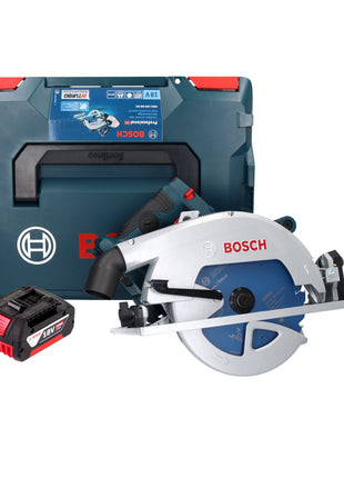 Sierra circular inalámbrica Bosch GKS 18V-68 GC Professional 18 V 190 mm Biturbo Brushless + 1x batería 4,0 Ah + L-BOXX - sin cargador