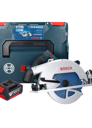 Sierra circular inalámbrica Bosch GKS 18V-68 GC Professional 18 V 190 mm Biturbo Brushless + 1x batería 5,0 Ah + L-BOXX - sin cargador