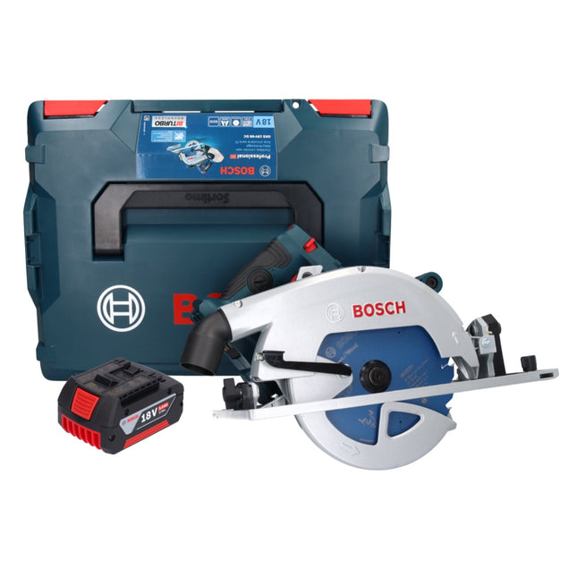 Bosch GKS 18V-68 GC Professional Scie circulaire portative sans fil 18 V 190 mm Biturbo Brushless + 1x batterie 5,0 Ah + L-BOXX - sans chargeur