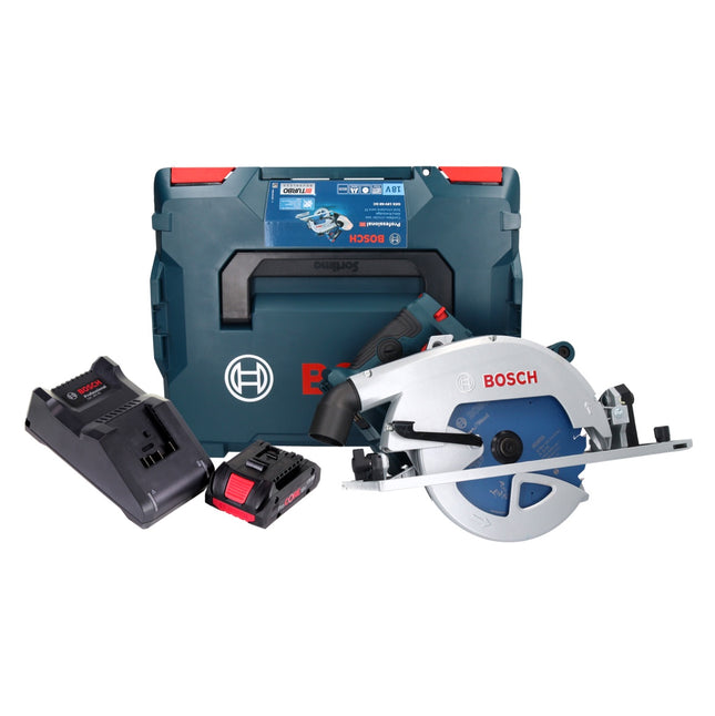 Bosch GKS 18V-68 GC Sierra circular profesional sin cable 18 V 190 mm Biturbo Brushless + 1x acumulador ProCORE 4,0 Ah + cargador + L-BOXX